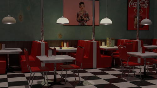 American vintage diner preview image